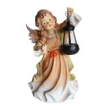 FIGURA, OKRASNA ANGEL S SOLARNO LUČKO VIŠ. 40 CM