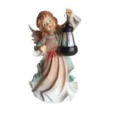 FIGURA, OKRASNA ANGEL S SOLARNO LUČKO VIŠ. 40 CM