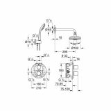 ARMATURA IN PRIKLJUČEK GROHE GROHE GROTHERM SET KOMPLE KOMP PODOM. TERM. TUŠ SET