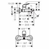 HANSGROHE MYCUBE PIPA ZA KAD