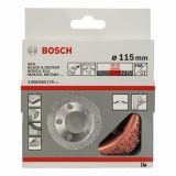 TRDOKOVINSKI BRUSNI LONEC  BOSCH 115X22.23 MM, SREDNJA ZRNATOST