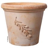 GLINENI ZUNANJI LONEC DEROMA CILINDRO OLIVE TERRACOTTA 30 CM