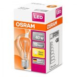 LED ŽARNICA E27 OSRAM CLA40 4W/827, BISTRA STAR, FILAMENT