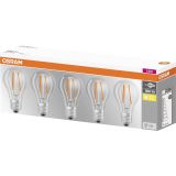 LED ŽARNICA E27 OSRAM CLA60 6.5W/827, BISTRA BASE FILAMENT, PAK/5