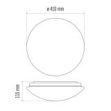 LED SVETILO NADOMETNO CORI, OKROGLO 22W NW IP44