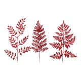 DEKORACIJA DECORIS RAZLIČNI LISTI, RDEČI 10/1, SORTIRANO