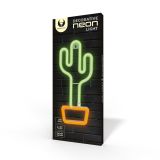 DEKORAT. STENSKA SVETILKA FOREVER NEON LED CACTUS