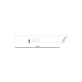DEKORAT. STENSKA SVETILKA MILAGRO SHINE BELA 40CM 7W LED ML3875