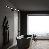DEKORAT. STENSKA SVETILKA MILAGRO SHINE ČRNA 80CM 15W LED ML6336