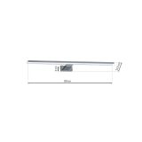 DEKORAT. STENSKA SVETILKA MILAGRO SHINE KROM 80CM 15W LED ML3809