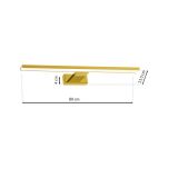 DEKORAT. STENSKA SVETILKA MILAGRO SHINE ZLATA 80CM 15W LED ML6338