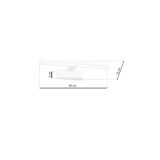 DEKORAT. STENSKA SVETILKA MILAGRO SPLASH BELA 40CM 8W LED ML5617