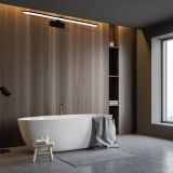 DEKORAT. STENSKA SVETILKA MILAGRO SPLASH ČRNA 80CM 16W LED ML5723