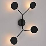 DEKORATIVNI LED REFLEKTOR GLOBO BELIZE 4X5W WW, ČRNA