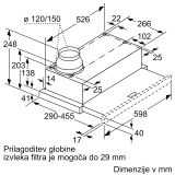 IZVLEČNA KUHINJSKA NAPA BOSCH DFL064W53