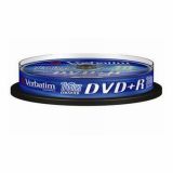 DVD MEDIJ VERBATIM DVD+R PLOŠČA 4.7GB 16X 10 NA OSI