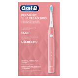 ELEKTRIČNA ZOBNA ŠČETKA ORALB PULSONIC SLIM CLEAN 2000 PINK SENSITIVE