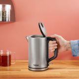 ELEKTRIČNI GRELNIK VODE TEFAL BRONX, IZ NERJAVEČEGA JEKLA, PROSTORNINA 1,7 L Z ODSTRANLJIVIM FILTROM PROTI VODNEMU KAMNU