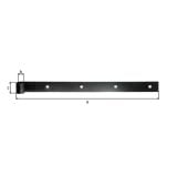 DOLGA SPONA ALBERTS FI 14X400X30 MM ČRNA ŽENSKI DEL