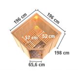 FINSKA SAVNA KARIBU JARIN 5+9KW GRELEC ZR KOTNI VHOD+STREŠ.VENEC