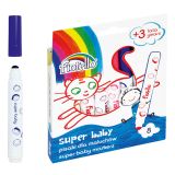 FLOMASTRI SUPER BABY, SET 8, 2 - 2,5 MM