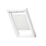 SENČILO ZA STREŠNO OKNO VELUX FML FK04 1256S PLISE, ELEK., BELA/VZOREC