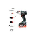 AKUMULATORSKI VRTALNIK METABO GB 18 LTX BL Q I VZREZOVALNIK NAVOJEV 2X LIHD BATERIJSKA PAKETA (18 V/5,5 AH)
