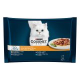 GOURMET PERLE PUR,TUNA,RACA,JAGN 4X85G