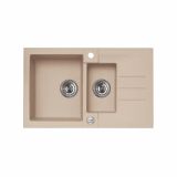 GRANITAL POMIVALNO KORITO ALVEUS ROCK 70, G55 BEIGE 780X480 MM