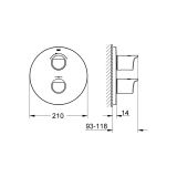 PIPA ZA TUŠ GROHE GROTHERM 2000 TERMOSTATSKA