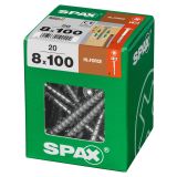 VIJAK ZA LESENE KONSTRUK. SPAX HI.FORCE WIROX 8X100 ZAV=20KOS