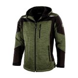 JAKNA ALBATROS ALDRIN L OLIVNO / ČRNA PLETENINA / SOFTSHELL
