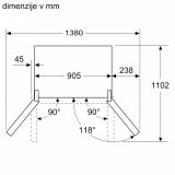 AMERIŠKI HLADILNIK BOSCH KFN96VPEA