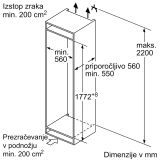 HLADILNIK IN ZAMRZOVALNIK BOSCH KIN86VSE0