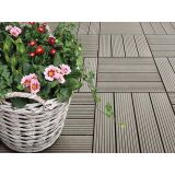 WPC DESKA ZA TERASO BAMBUSWPC KLIK PLOŠČA SVETLO SIVA 300X300X22 MM