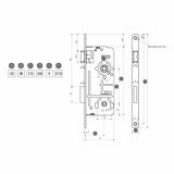 KLJUČAVNICA ZA SANITARIJE TITAN 600/8 806/50-90 L O18 LZ