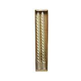 KONUS SVEČA DECORIS ZLATA 2/1 FI 2.2 CM. VIŠINA 25 CM
