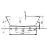 KOPALNA KAD SAMOSTOJEČA KOLPA SAN ATYS DUO-FS 174X70 BELA ODL. GARN. UP&DOWN