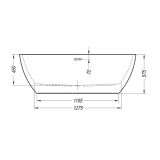 KOPALNA KAD SAMOSTOJEČA KOLPA SAN DALIA-FS 170X80/O WHITE S PRELIVNO GARNITURO