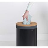 KOŠ ZA PERILO BRABANTIA OKROGEL 35 L, MATT BLACK