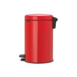 KOŠ ZA SMETI BRABANTIA NEWICON S PEDALKO 12 L, RDEČ