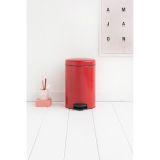 KOŠ ZA SMETI BRABANTIA NEWICON S PEDALKO 12 L, RDEČ