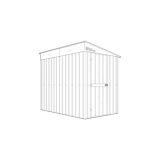 KOVINSKA VRTNA HIŠKA GLOBEL LEANTO 58 SREBRNA Š145 X G234 X V204 CM