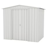 KOVINSKA VRTNA HIŠKA GLOBEL TOWER 86 SREBRNA Š234 X G175 X V220 CM