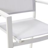 KOVINSKI STOL NATERIAL LYRA BEL, 2X2