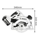 AKUMULATORSKA KROŽNA ŽAGA BOSCH GKS 18V-57 PROFESSIONAL