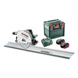 AKU. POTOPNA KROŽNA ŽAGA METABO KT 18 LTX 66 BL + FS 160 2X18V 8AH