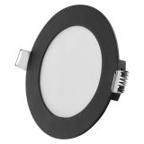 LED PANEL EMOS NEXXO 7W CCT, ČRNI OKROGLI, VGRADNI