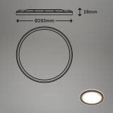 LED PANEL LED PANEL 18W NW, OKROGEL RJAV / ZALT