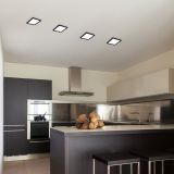 LED PANEL RABALUX SHAUN2 6W 3000K ČRNA KVADRATNA